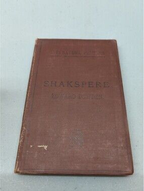 Late 1800s Literature Primers Shakespeare Edward Dowden, LL.D. Hard Cover NY
